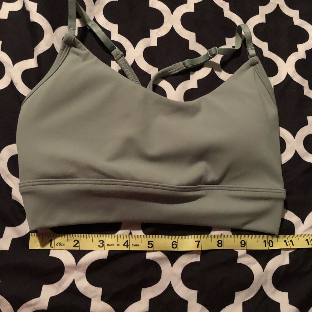 P'tula Sports Bra Sz Small Green Strappy W/Removable Padding M9